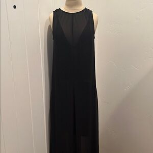Keepsake the Label Black Sheet Sleeveless Dress with Silk Slip